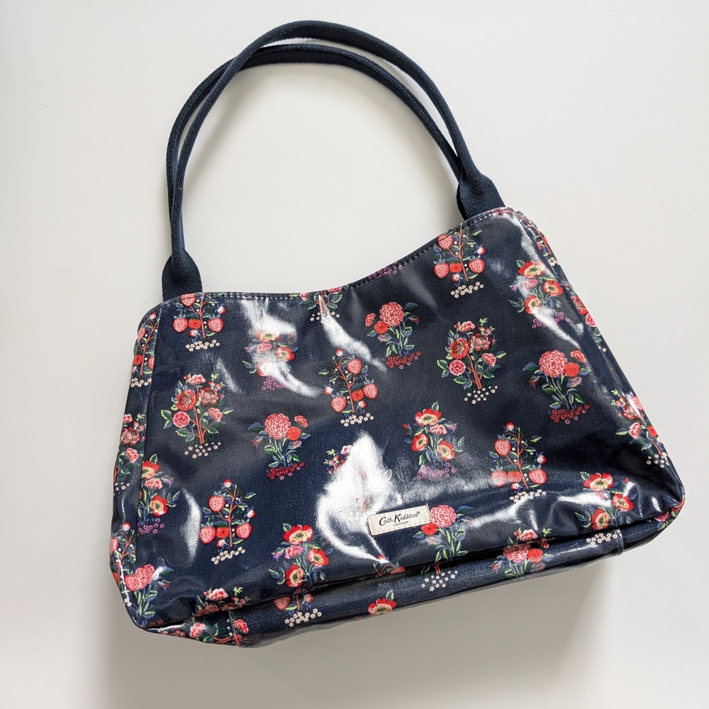 Cath Kidston Navy Floral Shoulder Bag